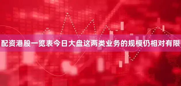 配资港股一览表今日大盘这两类业务的规模仍相对有限